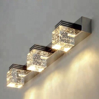 decorative Crystal light bathroom wall lamps cabinet hand-washing mirror front LED lights